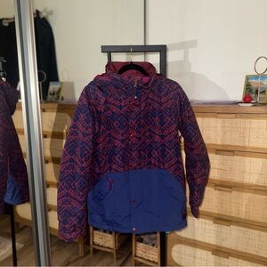 Burton Kids Puffer Jacket - Red and Blue